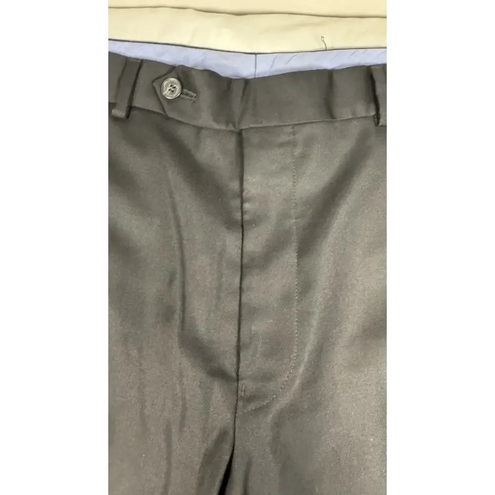 Samuelsohn Dress Pants Flat Front Wool Blend Men’s 34x30 Black Career